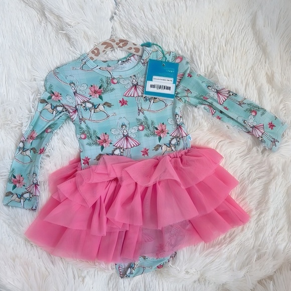 Posh Peanut Other - Posh Peanut Bamboo Nutcracker Tulle romper